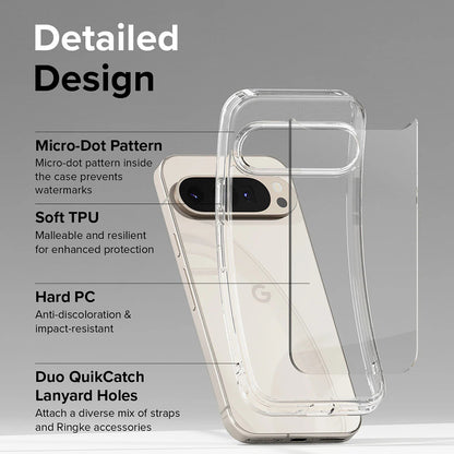 Case for Google Pixel 9 Pro XL, Ringke, Fusion, Transparent