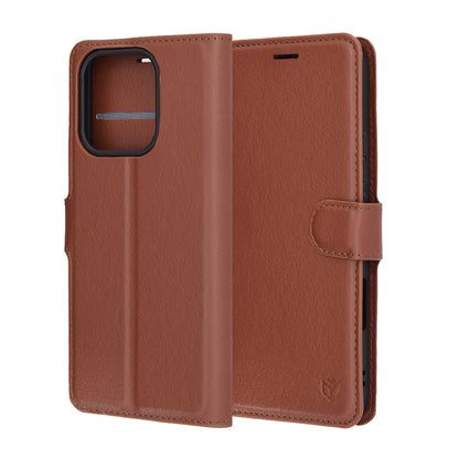 Case for Honor 400 Lite, Techsuit, Leather Folio, Brown