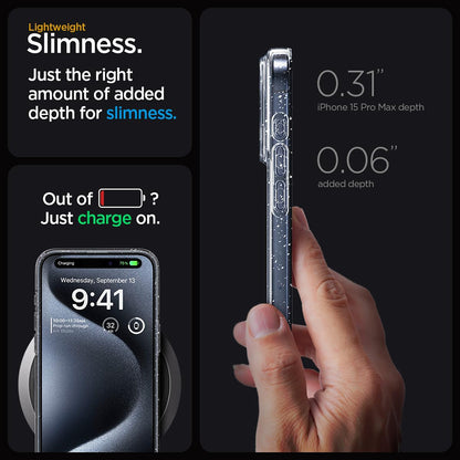 Case for Honor 400 Lite, Techsuit, SparkleSkin, Transparent