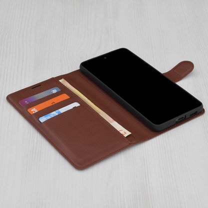 Case for Honor 400 Smart 4G / X7d 4G / 400 Smart 5G, Techsuit, Leather Folio, Brown