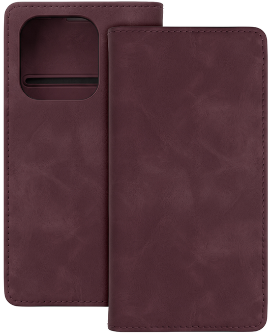 Case for Honor 600 Lite, OEM, Smart Suede, Burgundy