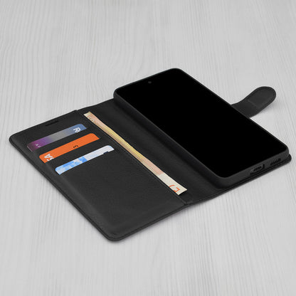 Case for Honor 600 Lite, Techsuit, Leather Folio, Black