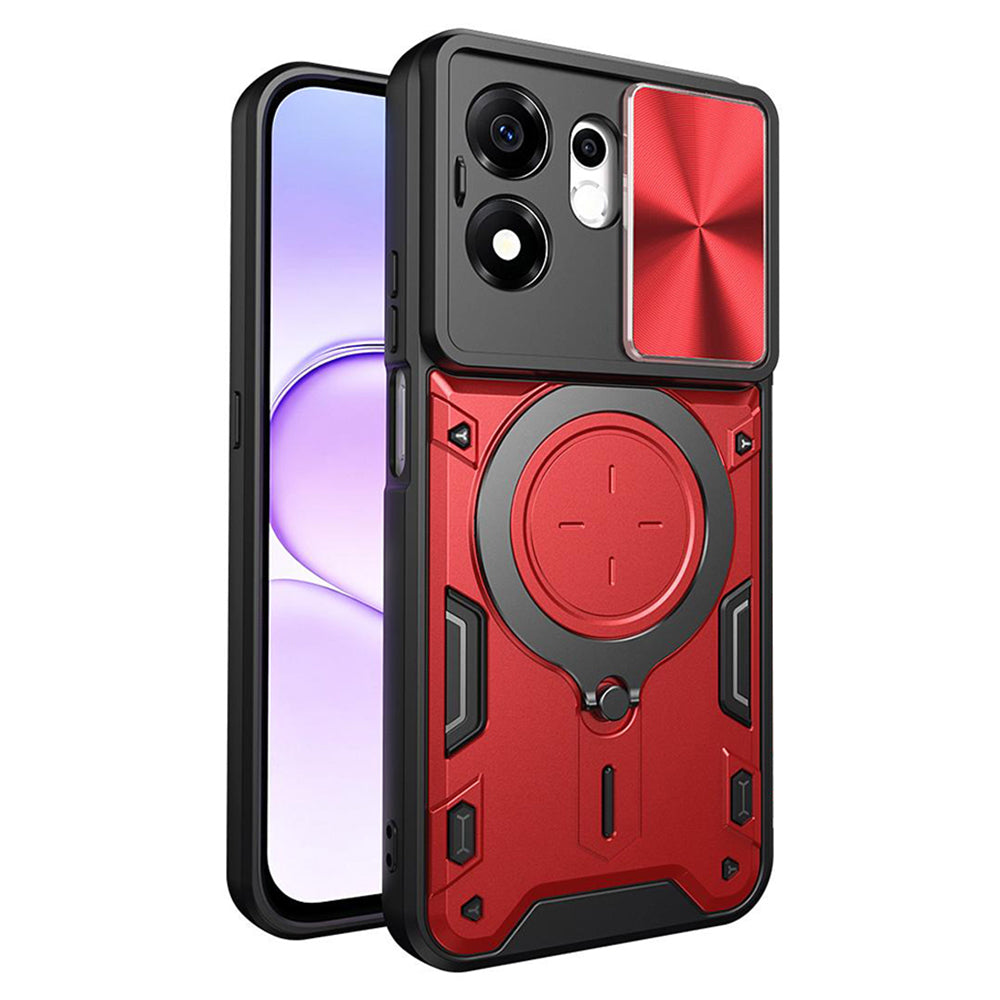 Case for Honor 600 Smart, Techsuit, CamGuard Pro, Red