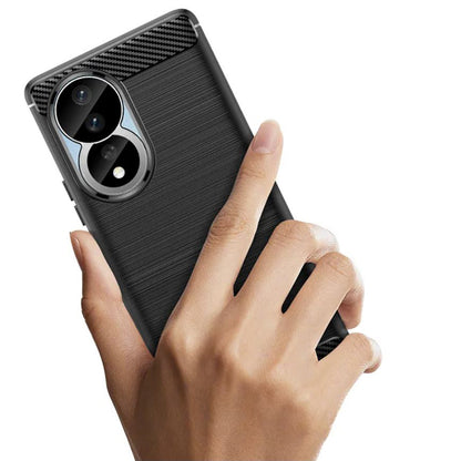 Case for Honor 90 / 80, Techsuit, Carbon, Black