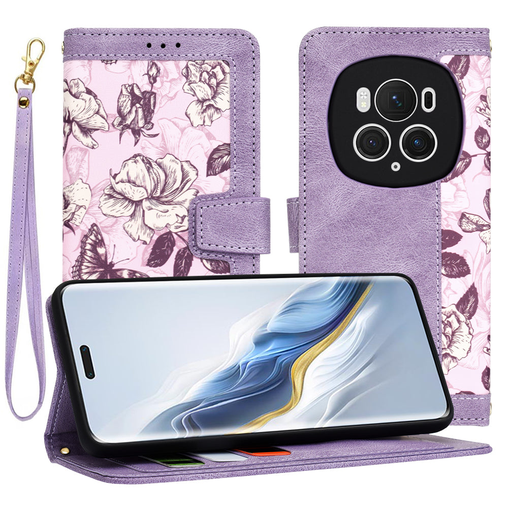 Case for Honor Magic6 Pro, Techsuit, FlipCraft, Purple