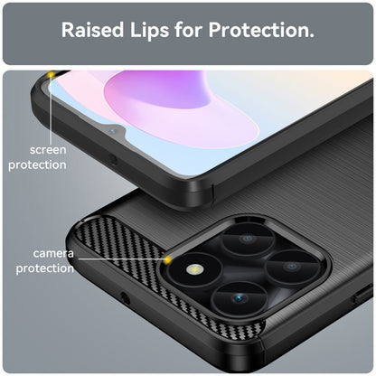 Case for Honor X6a, Techsuit, Carbon, Black