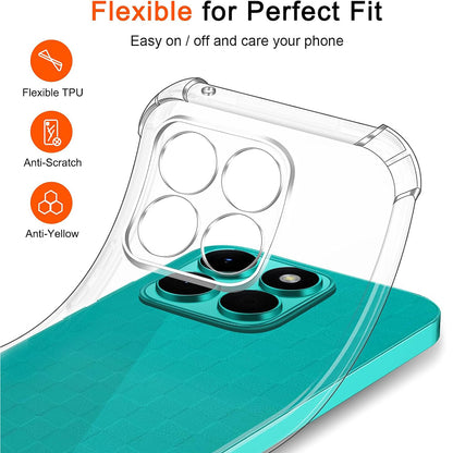 Case for Honor X8c, Techsuit, Shockproof Clear, Transparent