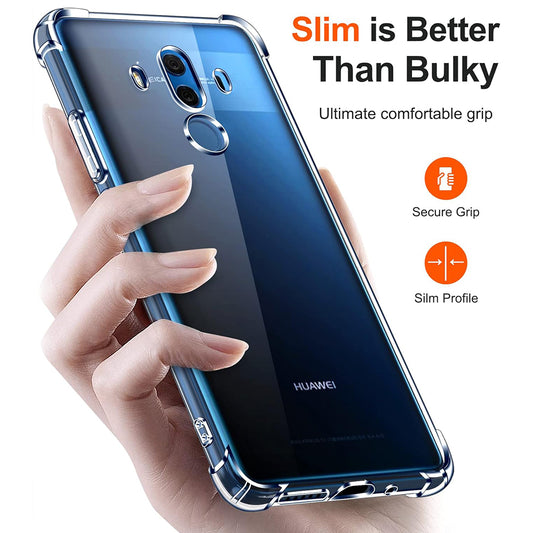 Case for Huawei Mate 10 Pro, Techsuit, Shockproof Clear, Transparent