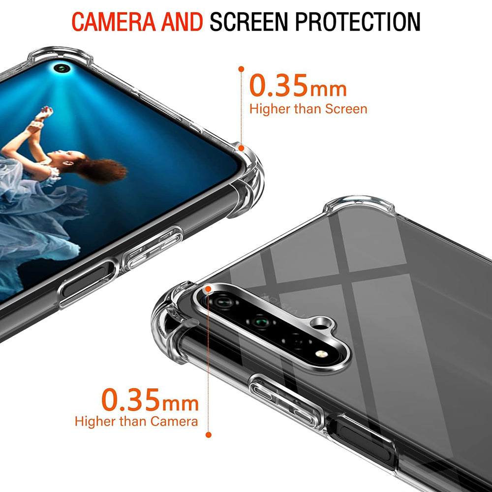 Case for Huawei nova 5T / Honor 20, Techsuit, Shockproof Clear, Transparent
