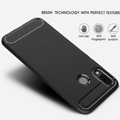 Case for Huawei P20 Lite, Techsuit, Carbon, Black