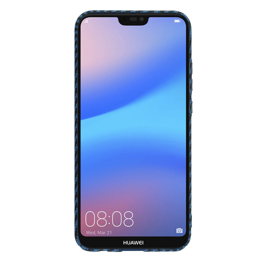 Case for Huawei P20 Lite, Techsuit, Carbonite FiberShell, Turquoise
