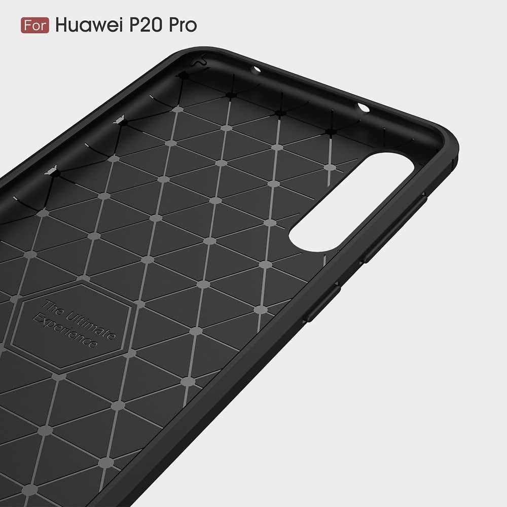 Case for Huawei P20 Pro, Techsuit, Carbon, Black