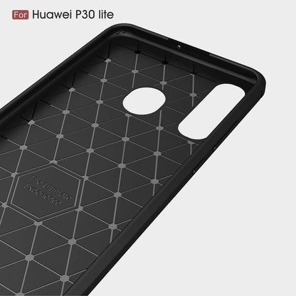 Case for Huawei P30 lite New Edition / P30 lite, Techsuit, Carbon, Black