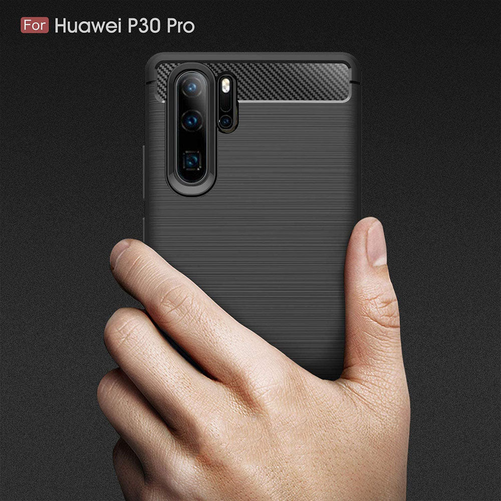 Case for Huawei P30 Pro New Edition / P30 Pro, Techsuit, Carbon, Black