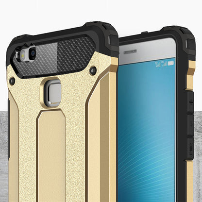 Case for Huawei P9 lite (2016), Techsuit, Hybrid Armor, Black