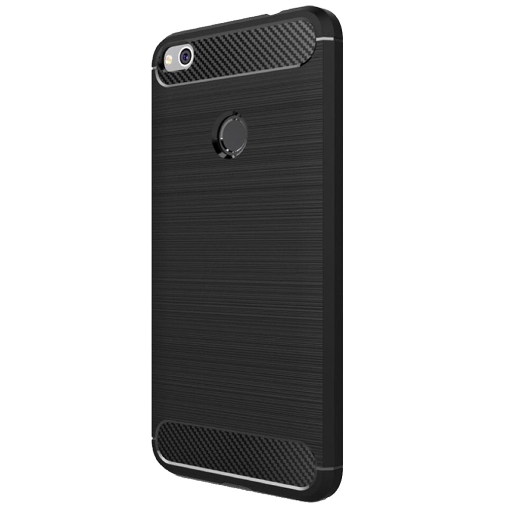 Case for Huawei P9 Lite (2017) / P8 Lite (2017), Techsuit, Carbon, Black