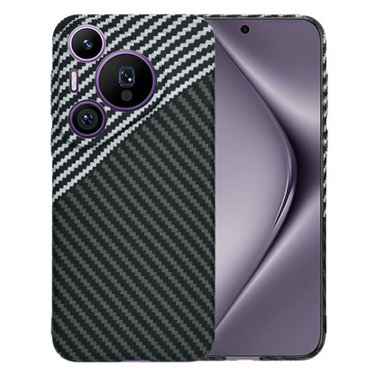 Case for Huawei Pura 70 Pro, Techsuit, Carbonite FiberShell, Black Gray