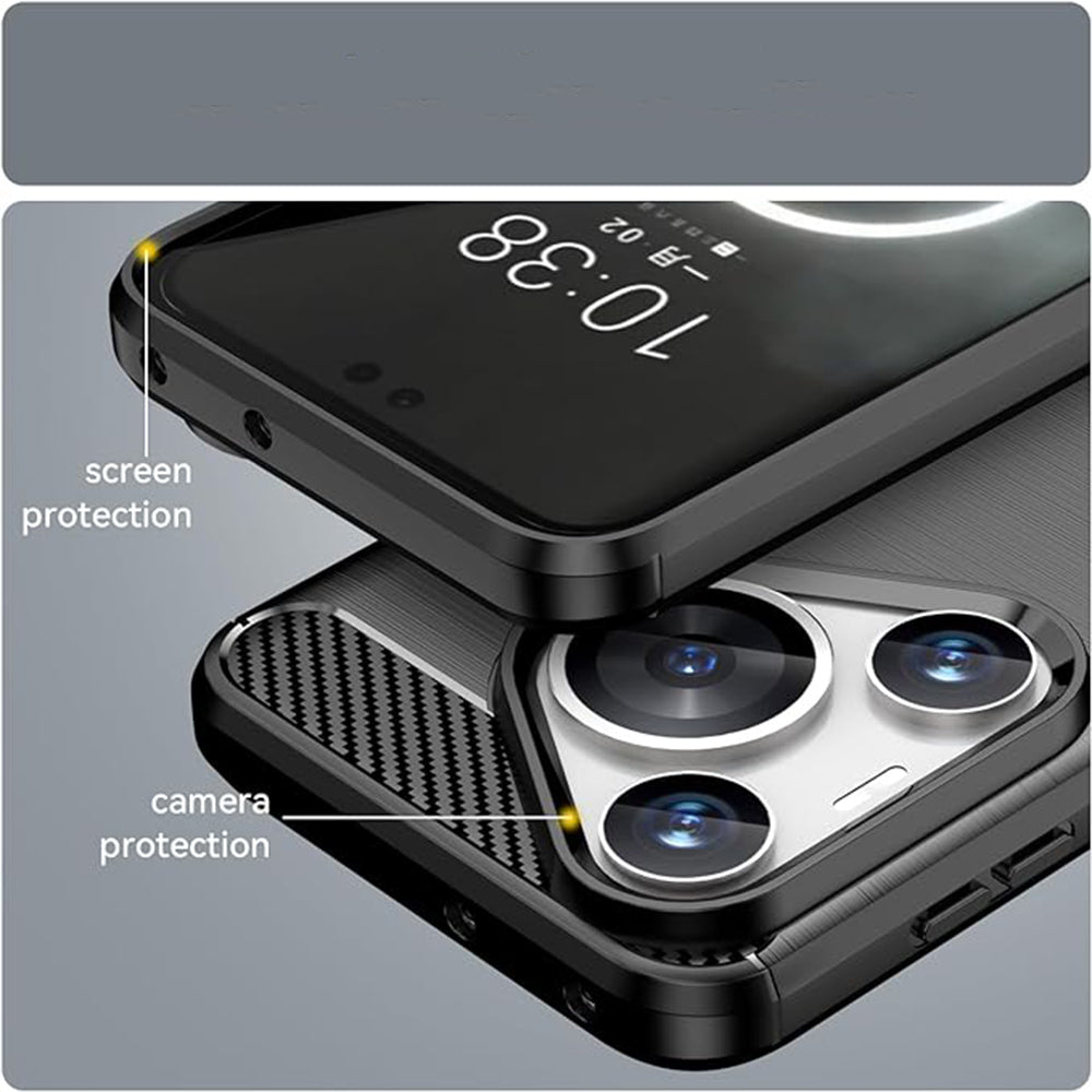 Case for Huawei Pura 70, Techsuit, Carbon, Blue