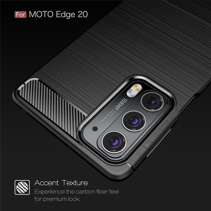 Case for Motorola Edge 20, Techsuit, Carbon, Black
