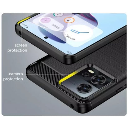 Case for Motorola Edge 30 Fusion, Techsuit, Carbon, Black
