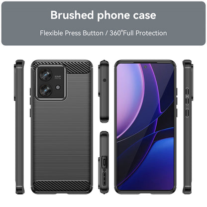 Case for Motorola Edge 40 Neo, Techsuit, Carbon, Black