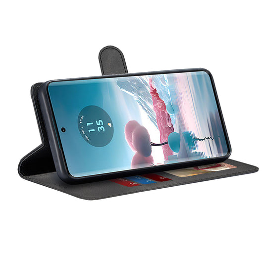 Case for Motorola Edge 40 Neo, Techsuit, Diary Book, Black