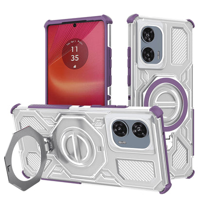Case for Motorola Edge 50 Fusion, Techsuit, Carbon Shield Pro, Purple