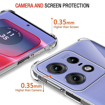 Case for Motorola Edge 50 Pro, Techsuit, Shockproof Clear, Transparent