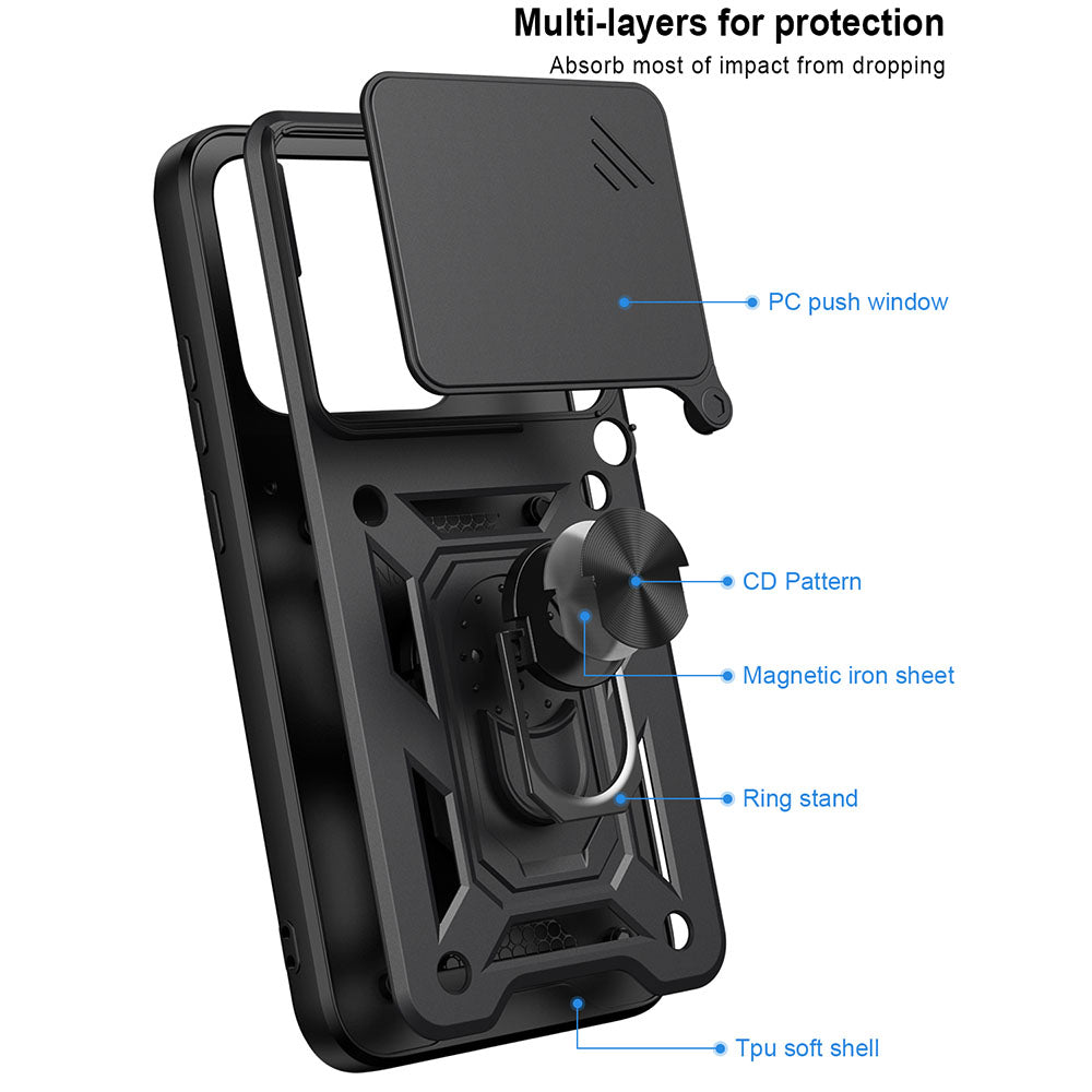 Case for Motorola Edge 70 Pro, Techsuit, CamShield, Gold