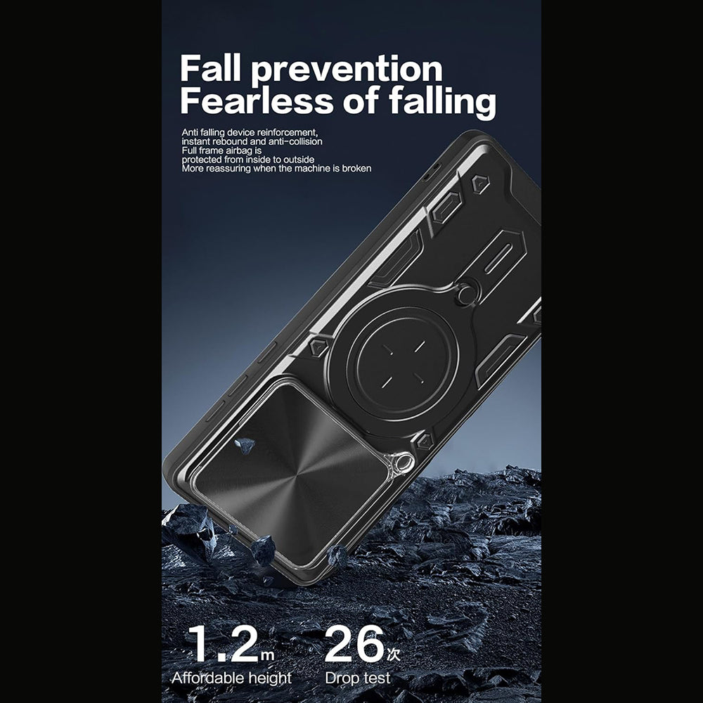 Case for Motorola Edge 70, Techsuit, CamGuard Pro, Red