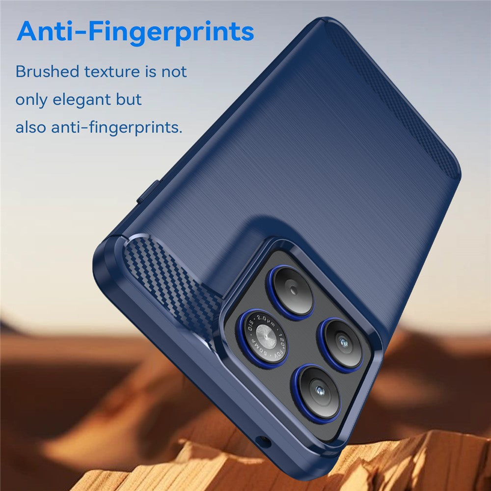 Case for Motorola Edge 70, Techsuit, Carbon, Blue