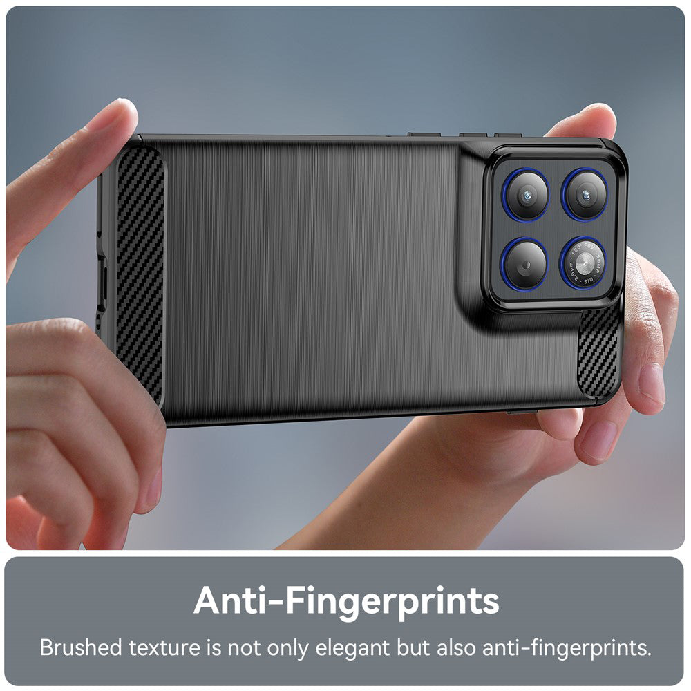 Case for Motorola Edge 70, Techsuit, Carbon, Black