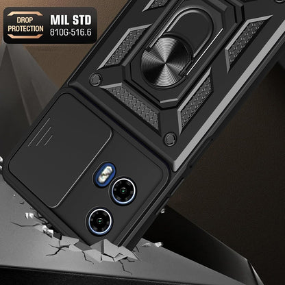 Case for Motorola Moto E15 / G05, Techsuit, CamShield, Black