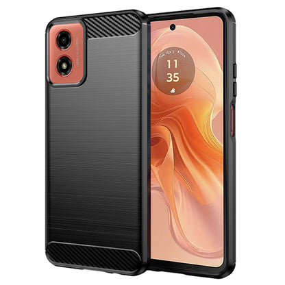 Case for Motorola Moto G04s / E14 / G24 Power / G04 / G24, Techsuit, Carbon, Black