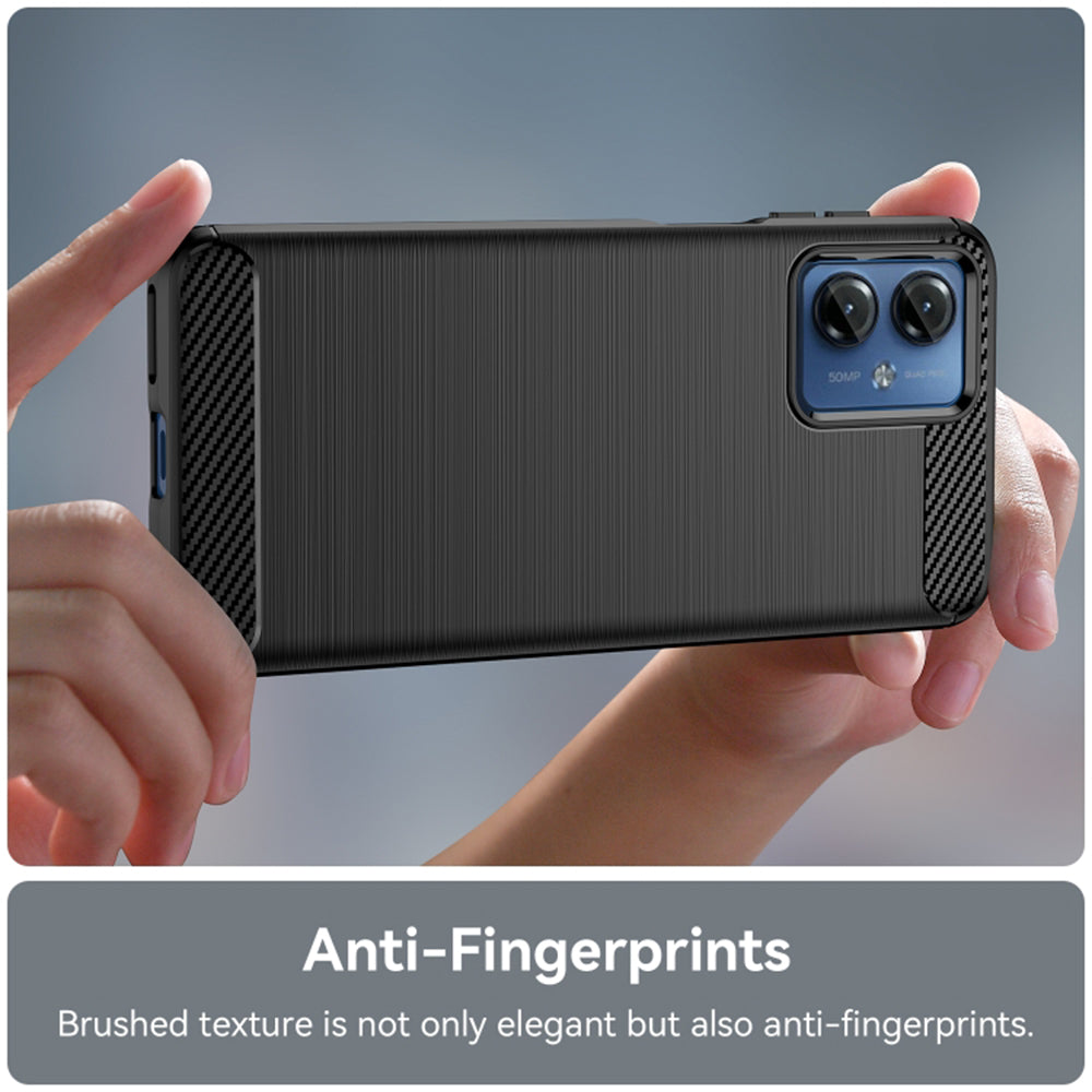 Case for Motorola Moto G14, Techsuit, Carbon, Black