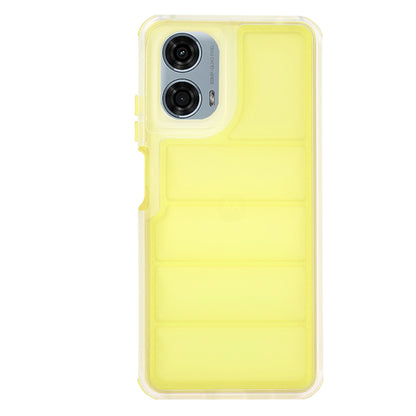 Case for Motorola Moto G24 Power, Techsuit, Wave Shield, Yellow