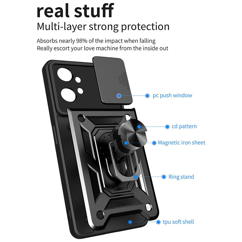 Case for Motorola Moto G32, Techsuit, CamShield, Black