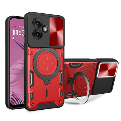 Case for Motorola Moto G55, Techsuit, CamGuard Pro, Red