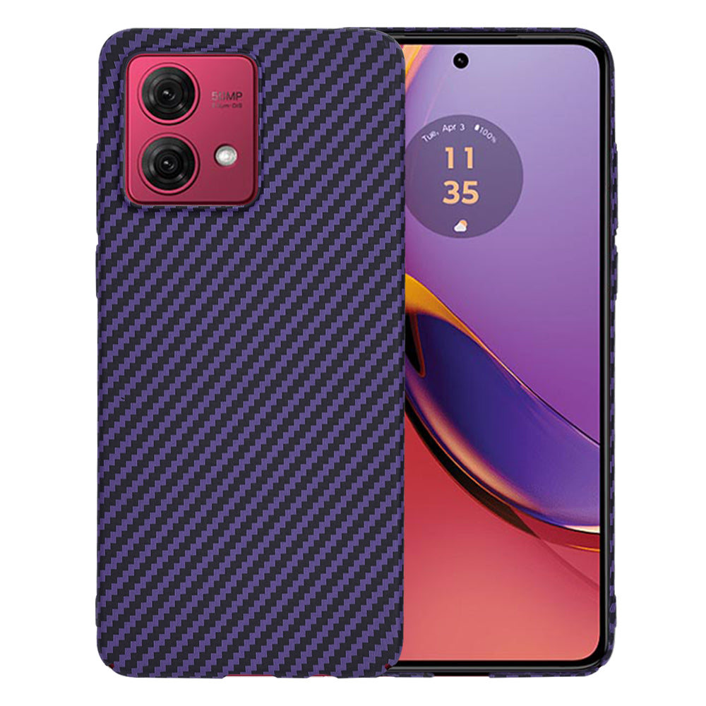 Case for Motorola Moto G84, Techsuit, Carbonite FiberShell, Purple