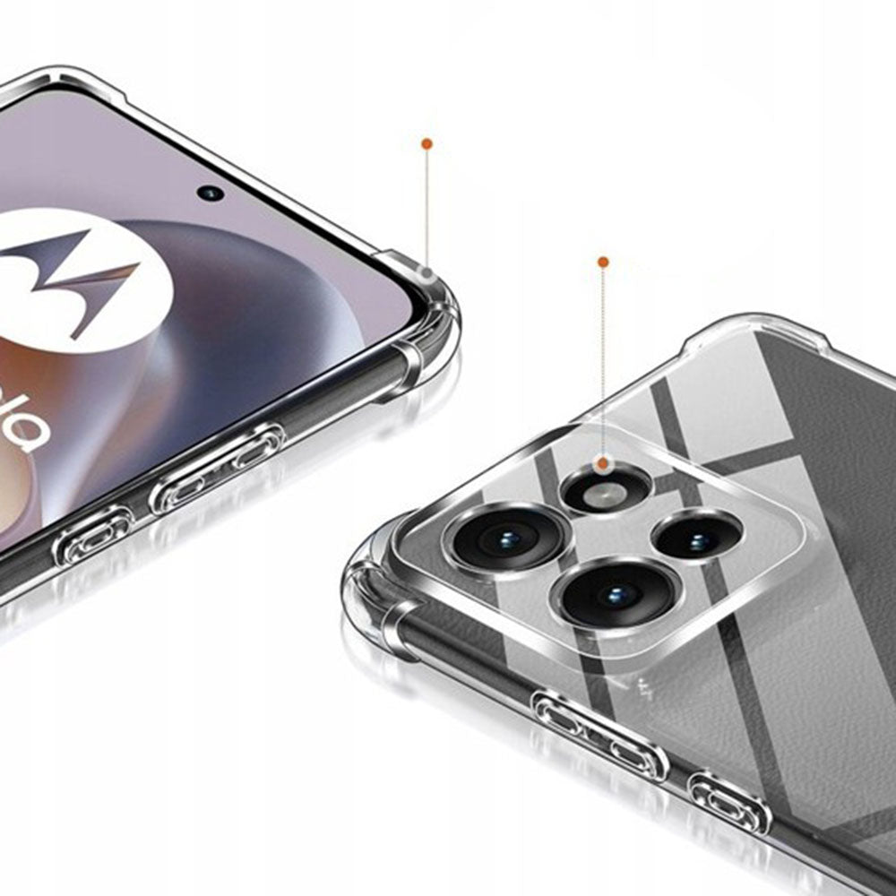 Case for Motorola Moto G86 Power, Techsuit, Shockproof Clear, Transparent
