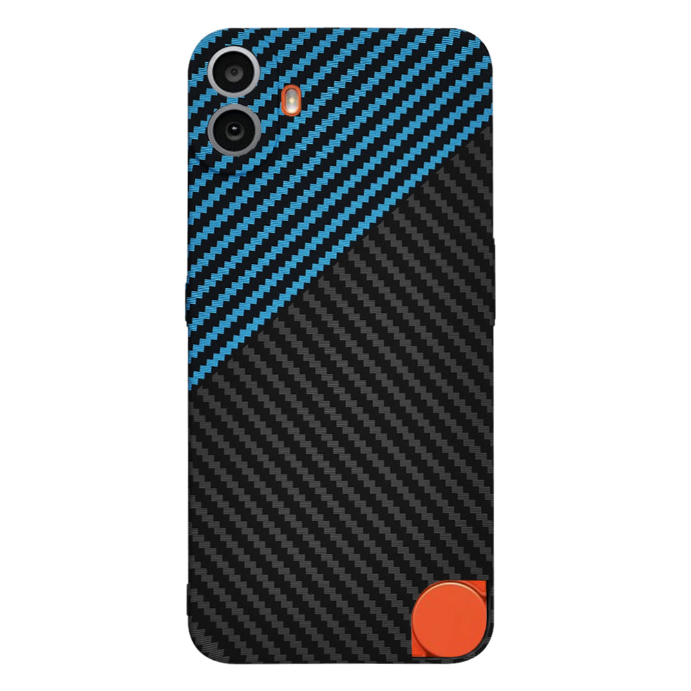 Case for Nothing CMF Phone 1, Techsuit, Carbonite FiberShell, Black Blue
