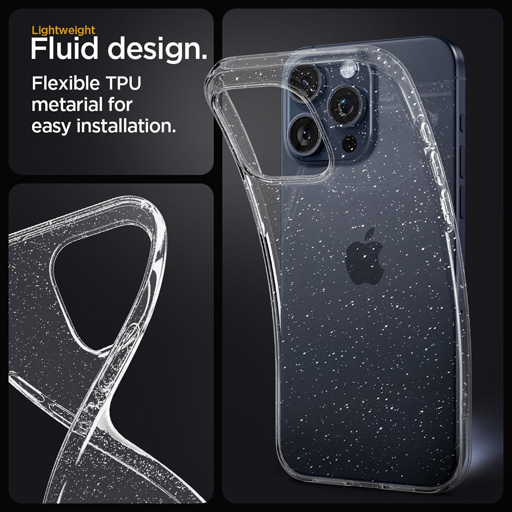 Case for Nothing CMF Phone 2 Pro, Techsuit, SparkleSkin, Transparent
