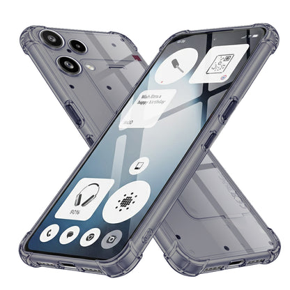 Case for Nothing Phone (3a) Lite, Techsuit, Shockproof Clear, Black