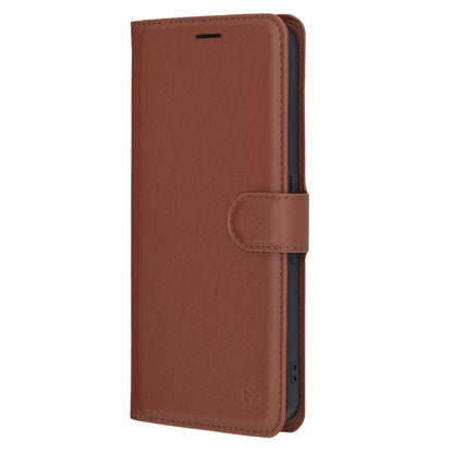 Case for Nothing Phone (3a) Pro, Techsuit, Leather Folio, Brown