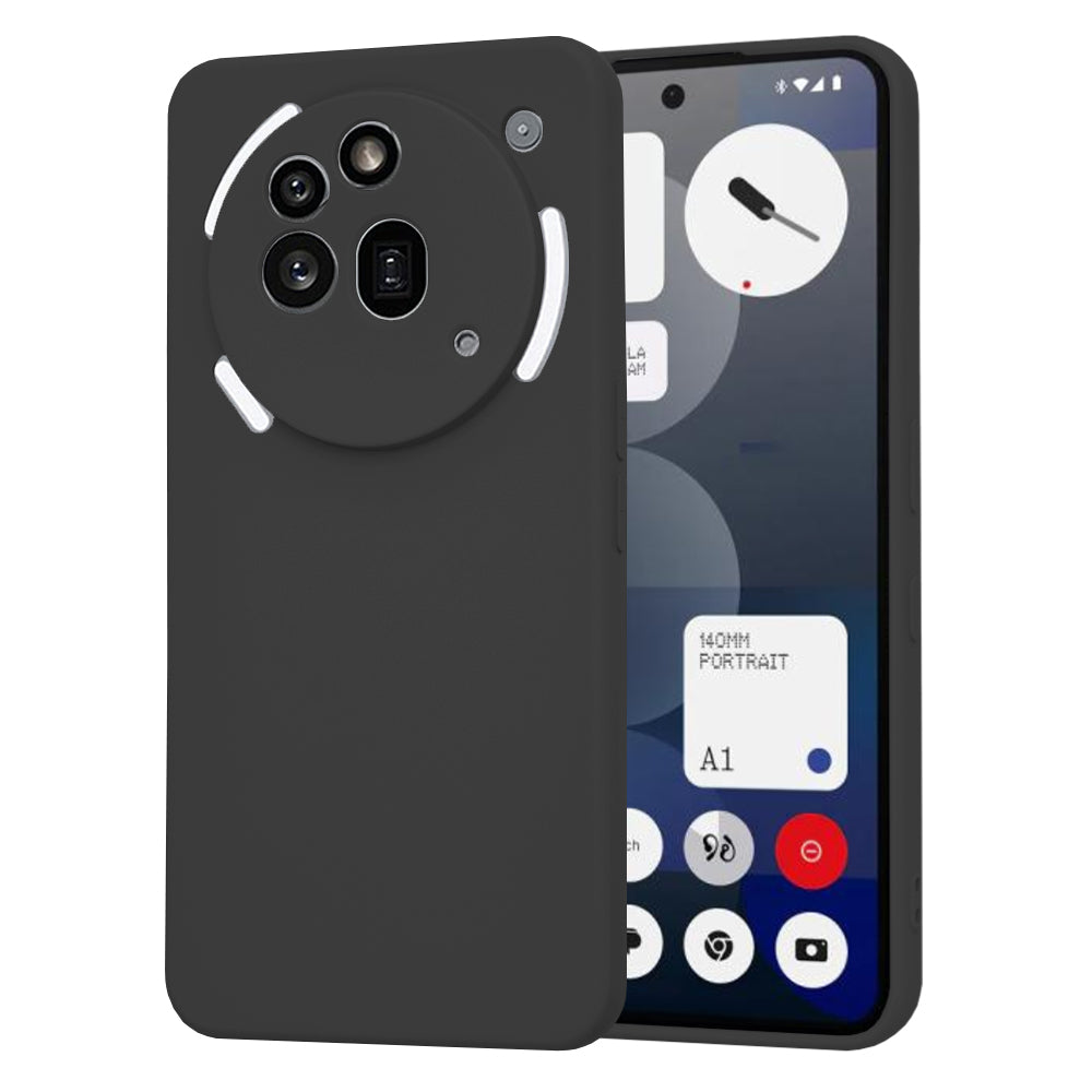Case for Nothing Phone (3a) Pro, Techsuit, SoftFlex, Black