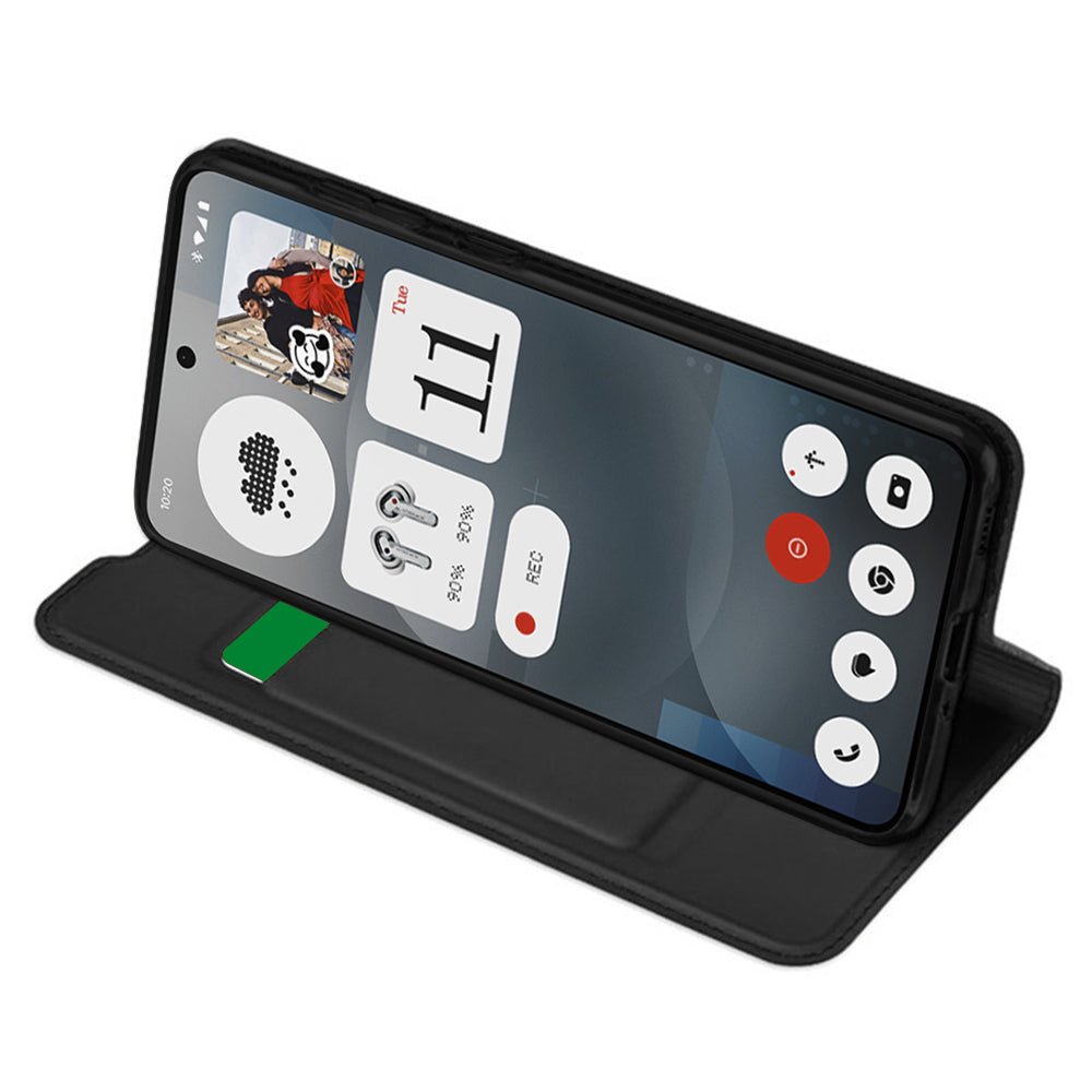 Case for Nothing Phone (3a), Techsuit, Magskin Book, Black