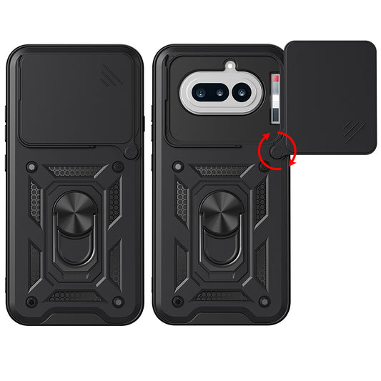 Case for Nothing Phone (4a), Techsuit, CamShield, Black