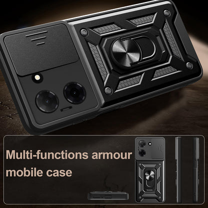 Case for Oppo A6 4G, Techsuit, CamShield, Black