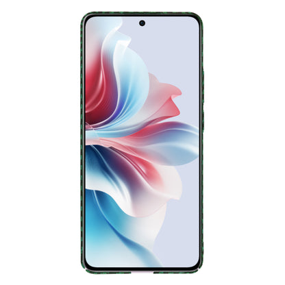Case for Oppo Reno11 F, Techsuit, Carbonite FiberShell, Green