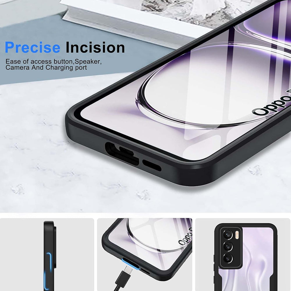 Case for Oppo Reno12 Pro, Techsuit, ColorVerse 360, Black
